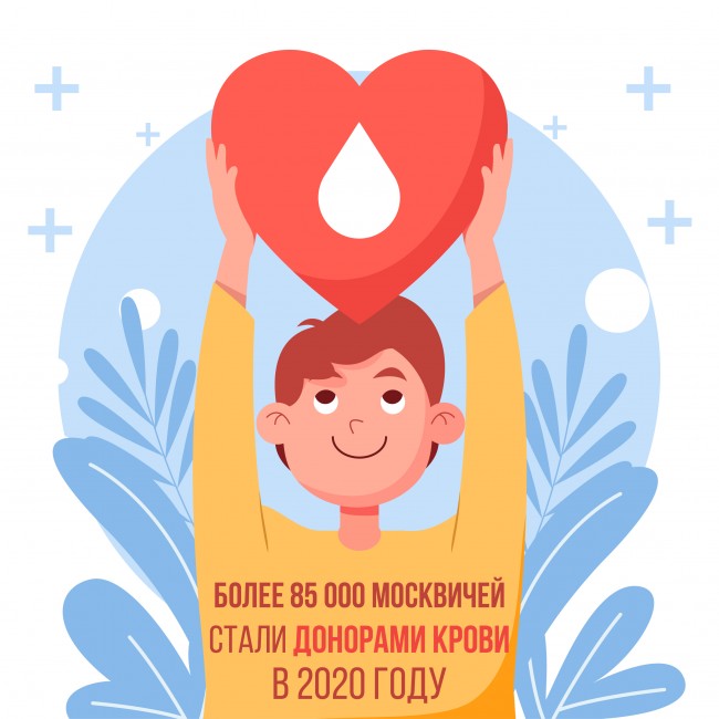 Более 85 тыс. жителей российской столицы стали донорами крови в 2020 году