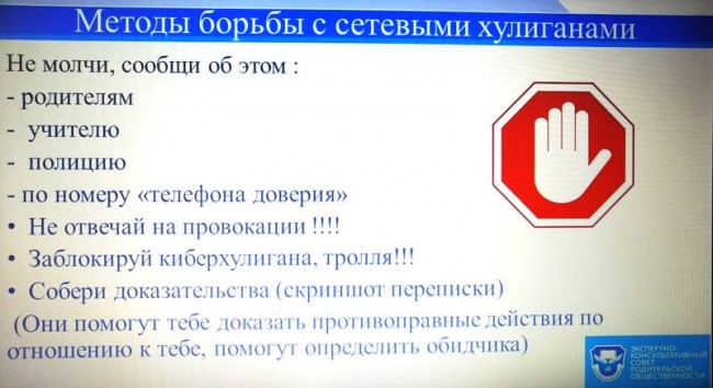 Как защитить школьников от сетевых хулиганов проект